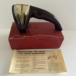 Vintage Cutco Professional Honing Stone Double Slot with Box and Guide